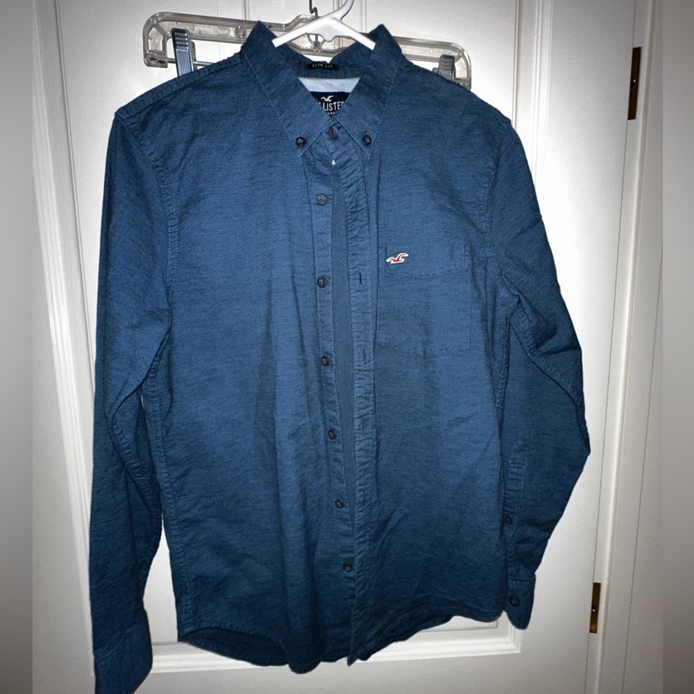 Men's Blue Hollister Shirt - size XS